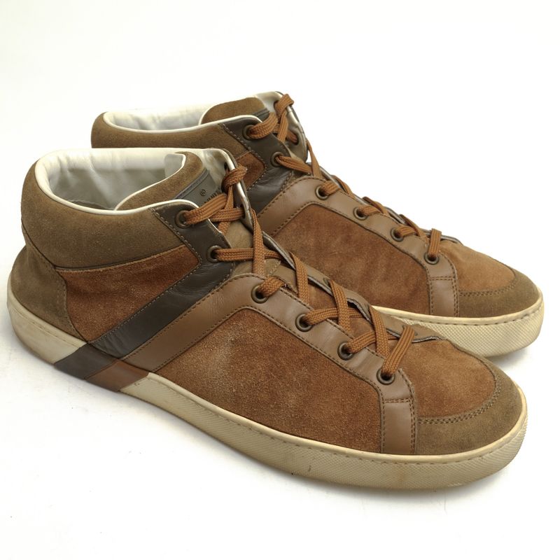 Louis Vuitton Shoes Sneakers High Cut Men Suede Leather — view 2