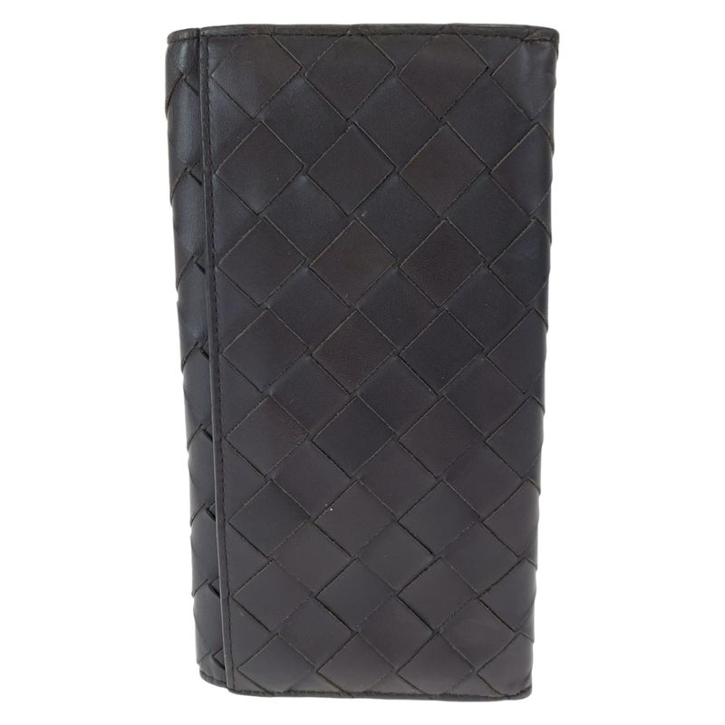 Bottega Veneta Maxi Intrecciato Brown Calf B Long — view 2
