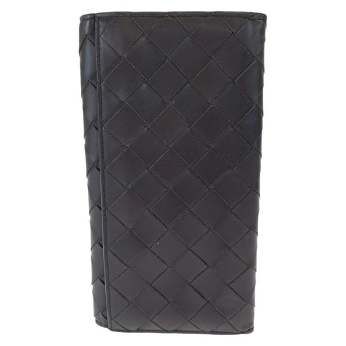 Bottega Veneta Maxi Intrecciato Brown Calf B Long — view 2