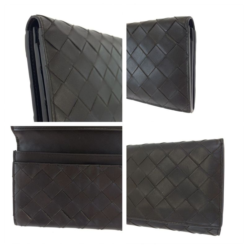 Bottega Veneta Maxi Intrecciato Brown Calf B Long — view 7