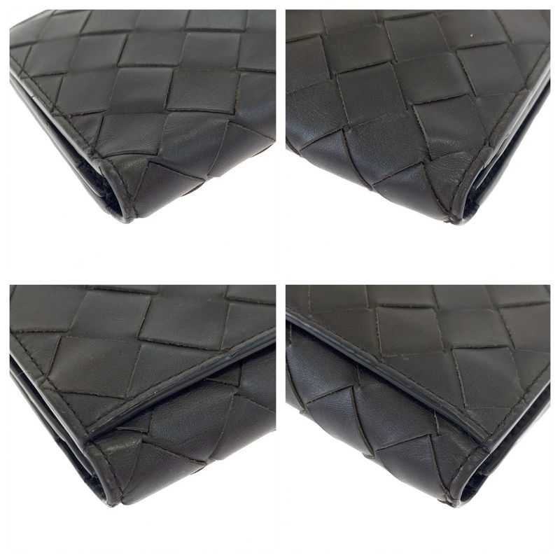 Bottega Veneta Maxi Intrecciato Brown Calf B Long — view 4