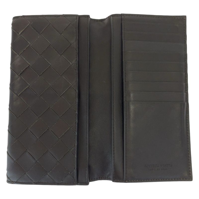 Bottega Veneta Maxi Intrecciato Brown Calf B Long — view 9