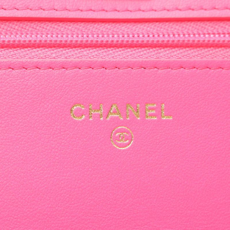 Chanel Shoulder Bag Quilted Ap3694 Fuchsia Pink Caviar Leather — view 5