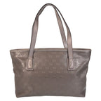 Gucci GG Imprime Gray Leather Tote Bag — view 2