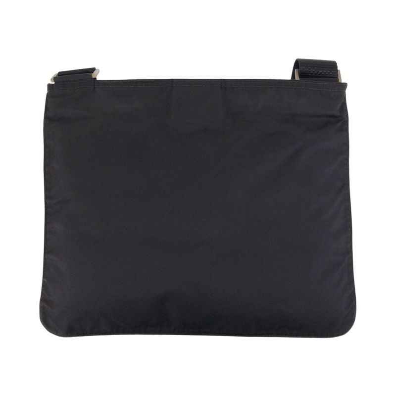 Prada Tessuto Triangle Logo Plate Black Nylon Shoulder Bag Messenger — view 2