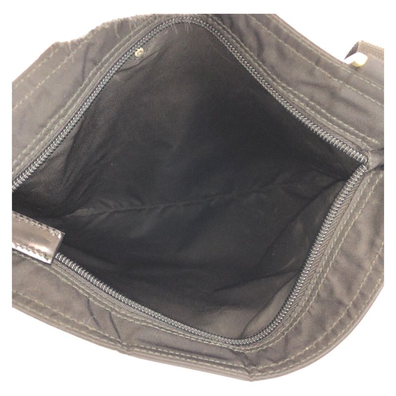 Prada Tessuto Triangle Logo Plate Black Nylon Shoulder Bag Messenger — view 8