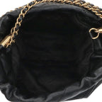 Chanel 22 Mini Cutout Logo Caviar Leather Chain Shoulder Bag — view 3
