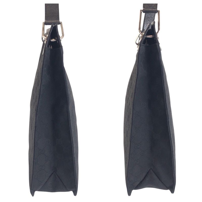 Prada Tessuto Triangle Logo Plate Black Silver Hardware Nylon Shoulder Bag — view 7