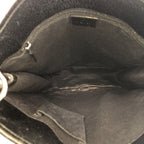 Prada Tessuto Triangle Logo Plate Black Silver Hardware Nylon Shoulder Bag — view 8