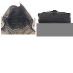 Prada Tessuto Triangle Logo Plate Black Silver Hardware Nylon Shoulder Bag — view 9