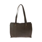 Celine Vintage Macadam Pattern Brown Gold Hardware Mc96 Tote Bag — view 2