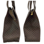 Celine Vintage Macadam Pattern Brown Gold Hardware Mc96 Tote Bag — view 8