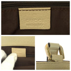 Gucci Beige Ivory Gold Hardware GG Canvas Tote Handbag — view 4