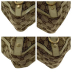 Gucci Beige Ivory Gold Hardware GG Canvas Tote Handbag — view 3