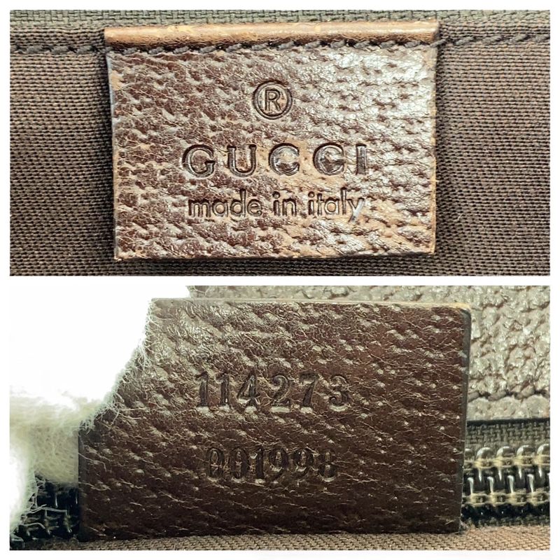 Gucci Beige Brown Silver Hardware GG Canvas Leather Crossbody — view 8