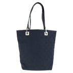 Gucci Black Gold Hardware GG Canvas Leather 002 1099 Tote Bag — view 2