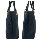 Gucci Black Gold Hardware GG Canvas Leather 002 1099 Tote Bag — view 6