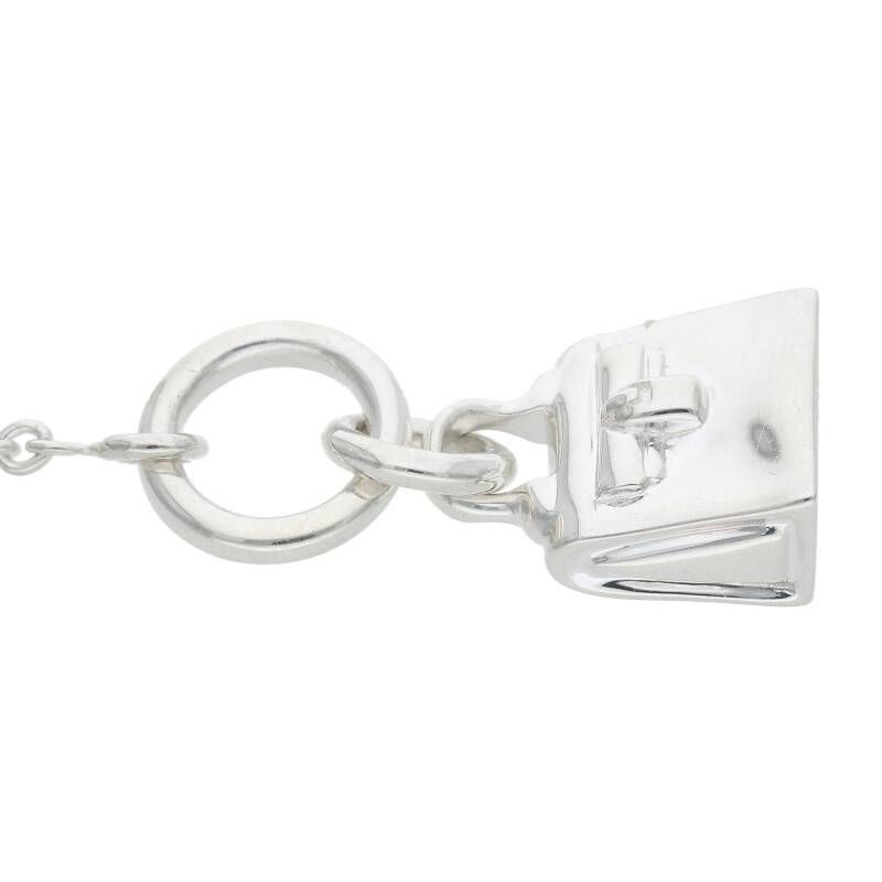 Hermes Amulet Kelly Silver Necklace 43 cm — view 5