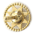 Christian Dior Earrings Rose Devan Small 0000 Star Circle Round — view 4