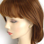 Christian Dior Earrings Rose Devan Small 0000 Star Circle Round — view 7