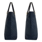 Gucci Black Gold Hardware GG Canvas Leather 002 1097 Tote Bag — view 7