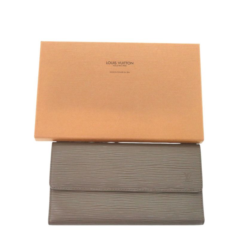 Louis Vuitton Porte Tresor International M6338 C Epi Leather Brown Long Wallet — view 2