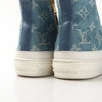 Louis Vuitton Stellar Line Sneakers Size 36.5 High Cut Denim Monogram — view 4