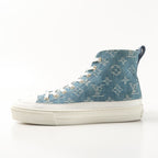 Louis Vuitton Stellar Line Sneakers Size 36.5 High Cut Denim Monogram — view 2