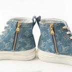 Louis Vuitton Stellar Line Sneakers Size 36.5 High Cut Denim Monogram — view 5