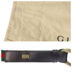 Gucci Sherry Line Camel Black Gold Hardware Canvas Leather 4286 Shoulder Bag — view 5