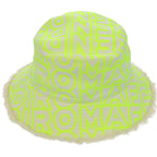 Fendi Marc Jacobs Collaboration Bucket Hat Cotton Polyester Neon Yellow — view 3