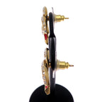 Chanel Tricolor Crystal Embellished Earrings — view 4