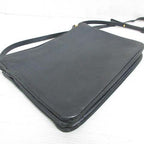 Celine Trio Large Shoulder Bag Leather Crossbody Black Storage with Aa — view 3
