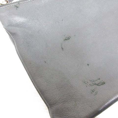 Celine Trio Large Shoulder Bag Leather Crossbody Black Storage with Aa — view 9