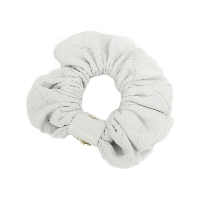 Chanel CC Hair Scrunchie White — view 2