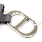 Dior Saddle Pouch Leather Gray CD Hook Hardware Mini Accessory — view 4