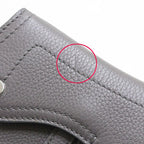 Dior Saddle Pouch Leather Gray CD Hook Hardware Mini Accessory — view 6