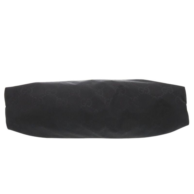 Gucci GG Pattern Guccissima Shoulder Bag Leather Nylon Black — view 3