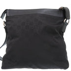 Gucci GG Pattern Guccissima Shoulder Bag Leather Nylon Black — view 2