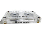 Chanel Cassette Tape Rhinestone Necklace Plastic Clear 1434 — view 7
