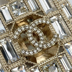 Chanel Coco Mark Perfume Bottle Motif Brooch B24 C Gold GP Rhinestone — view 6