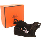 Hermes Etlier Scarf Ring Metal Silver 0576 — view 2