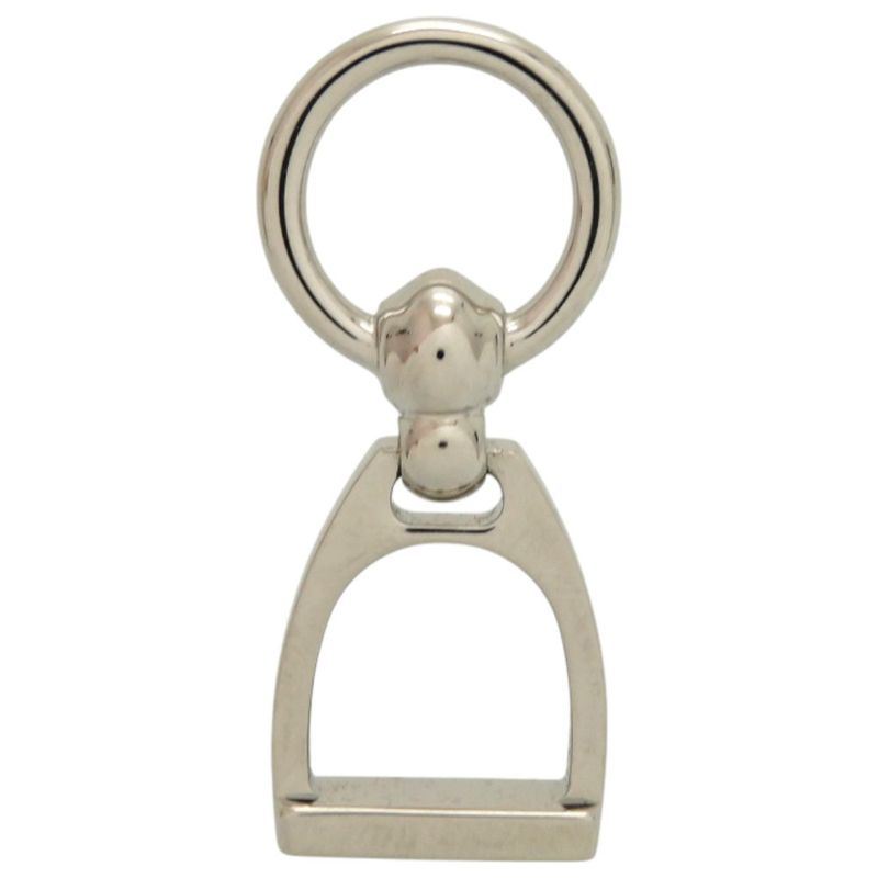 Hermes Etlier Scarf Ring Metal Silver 0576 — view 3