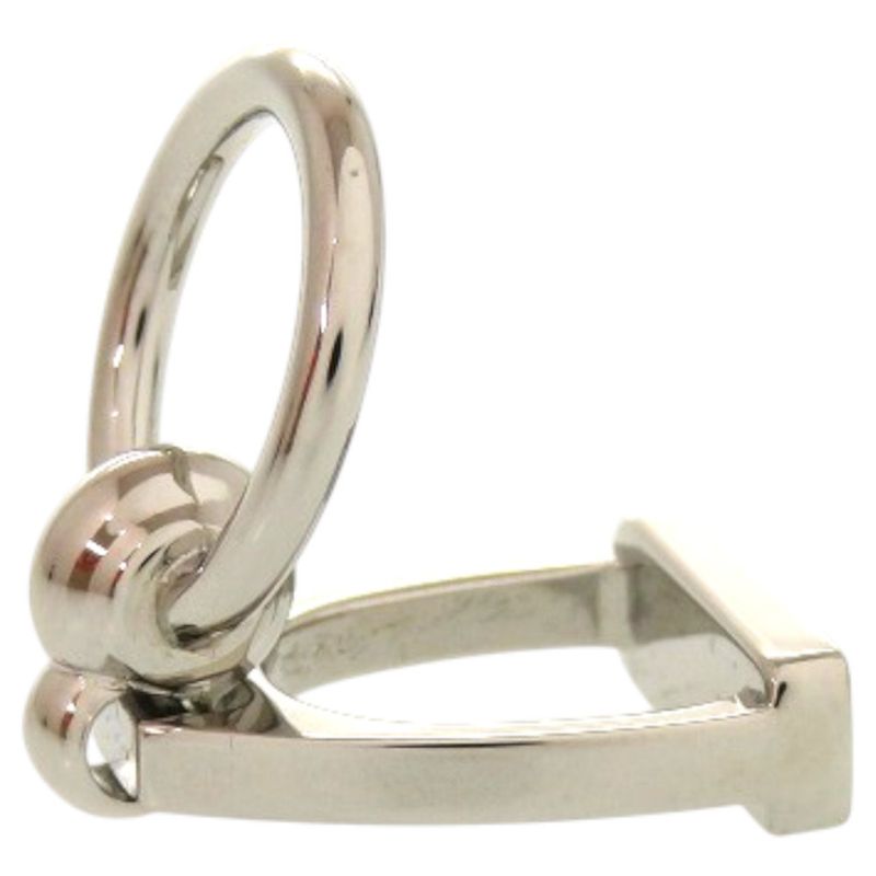 Hermes Etlier Scarf Ring Metal Silver 0576 — view 5