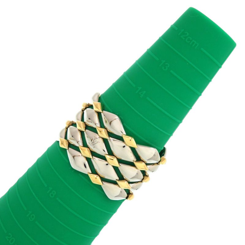 Louis Vuitton Bracelet Maltage Studded Metal Gold Bangle 0705 — view 9