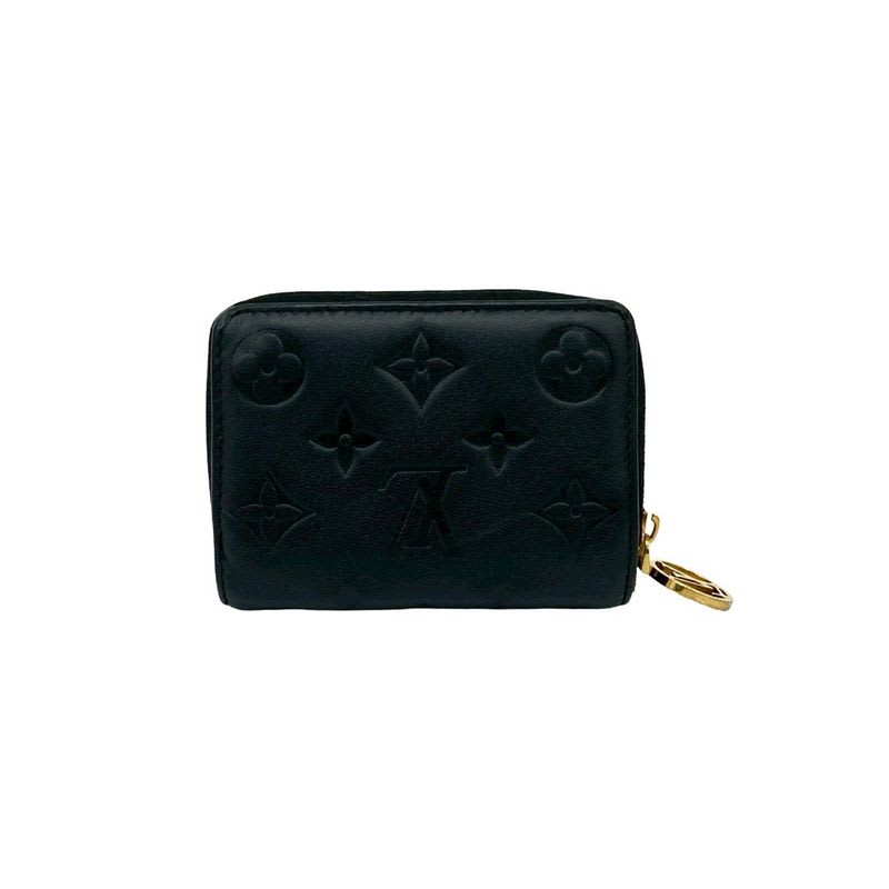 Louis Vuitton Portefeuille Monogram Empreinte Leather Round Zip Bifold Wallet — view 2