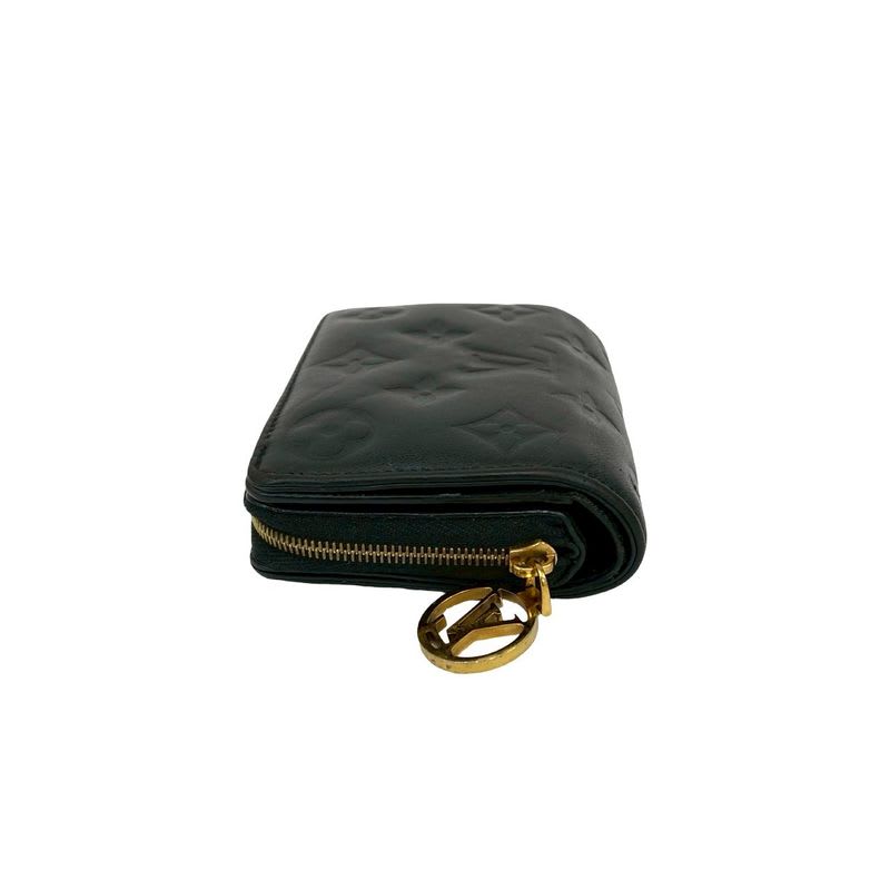 Louis Vuitton Portefeuille Monogram Empreinte Leather Round Zip Bifold Wallet — view 4