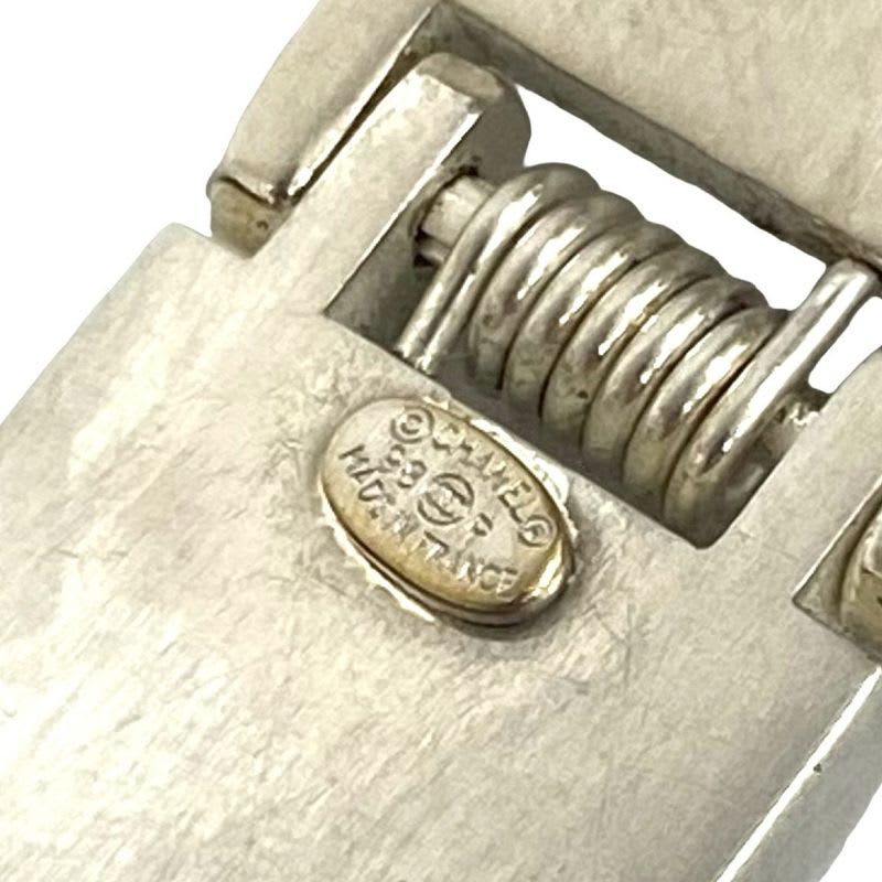 Chanel Vintage Coco Mark Logo Metal Bangle Bracelet 96P — view 3