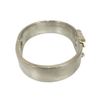 Chanel Vintage Coco Mark Logo Metal Bangle Bracelet 96P — view 5