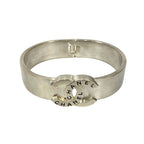 Chanel Vintage Coco Mark Logo Metal Bangle Bracelet 96P — view 6